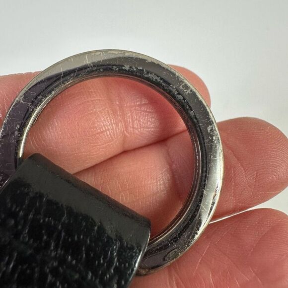 Gucci Leather Double Key Ring Black With Box and Pouch - Picture 11 of 13